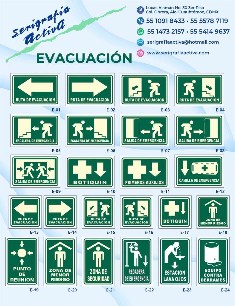 Señalamientos Evacuación
