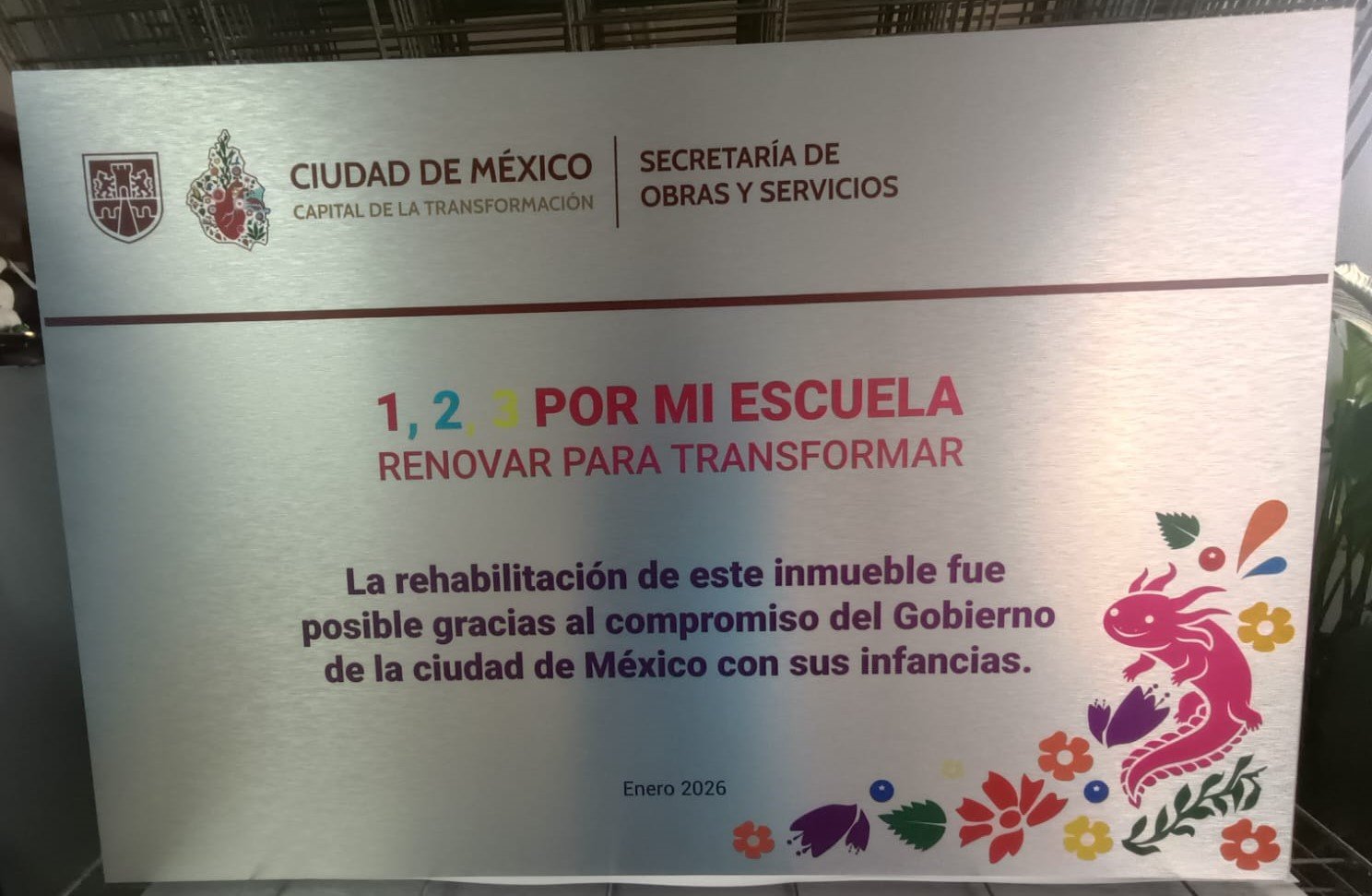 Letrero en aluminio compuesto impreso